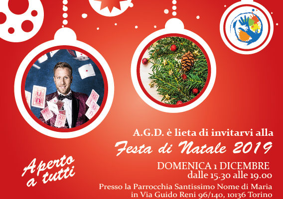 Festa Di Natale.Festa Di Natale Agd 2019 A G D Piemonte E Valle D Aosta Onlus